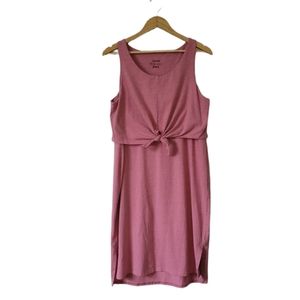 Pact Sundress - Sustainable Organic Cotton Elastane Muted Pink Size XL